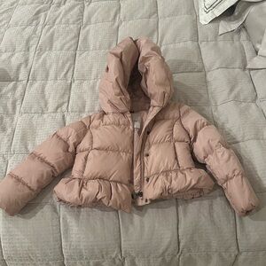 Moncler girls mauve pink jacket